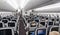 MEXICO - NOVEMBER 22, 2017: Aeromexico Boeing 787Â Dreamliner Interior with People